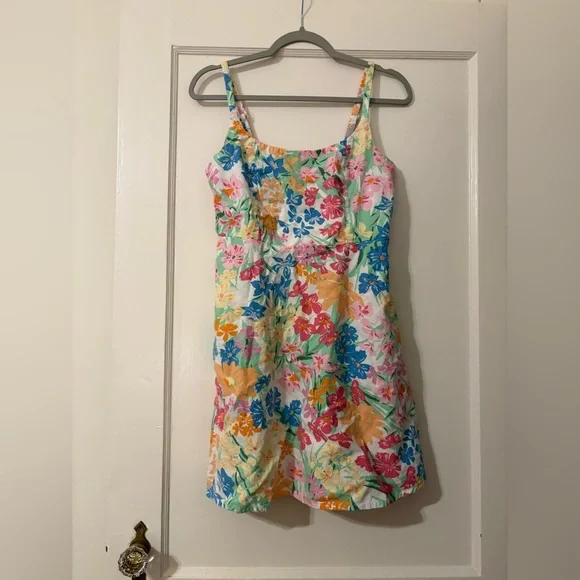 Old Navy Multicolor Floral Cami Dress Size Medium - Picture 3 of 9